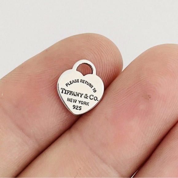Tiffany & Co. 925 Sterling Silver Return to Tiffany Mini Heart Charm Pendant - Picture 2 of 5